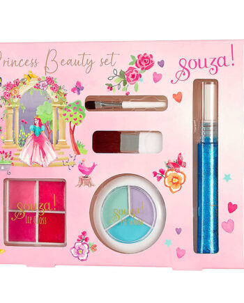 Souza Sminkesæt Øjenskygge Lipgloss Hårmascara Princess - Souza Mascara  - 8720955283663