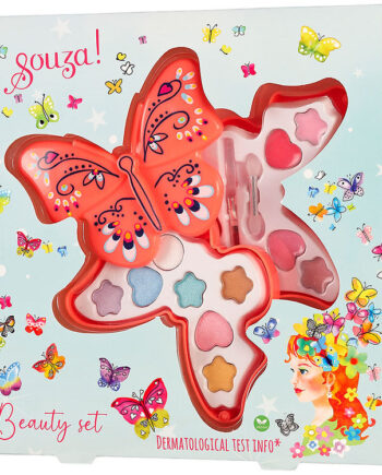 Multifarvet Souza Sminkesæt Øjenskygge Lipgloss Butterfly - Souza Lipgloss  - 8720955285841